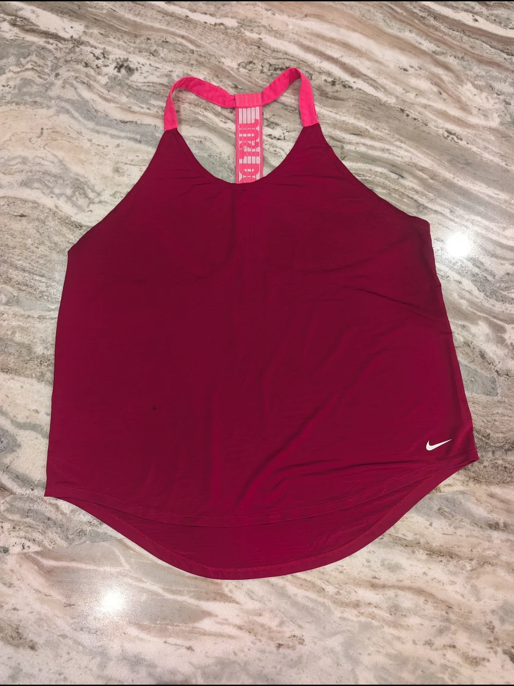 Nike Women’s Pink Racerback Tank Top - Picture 2 of 9